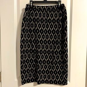 Fleece pencil skirt